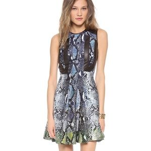 DVF Ida Leather Combo Dress